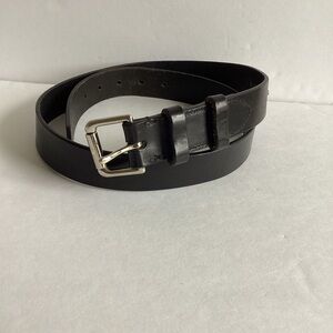 Polo Ralph Lauren Belt Mens 36/90 Black Italian Saddle Leather